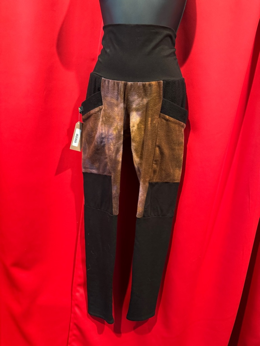 Brown and Black Crossfox Lucien Leggings size Small NWT - Picture 3 of 13